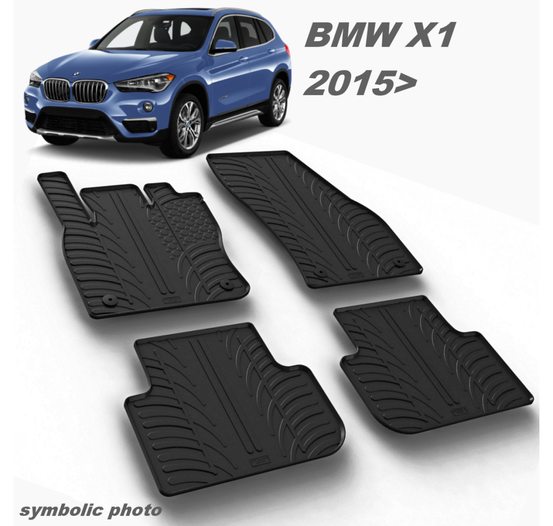 GUMENI AUTO TEPISI ZA BMW X1 06.2015-> (F48) & Hybrid KOMPLET PREDNJI I ZADNJI